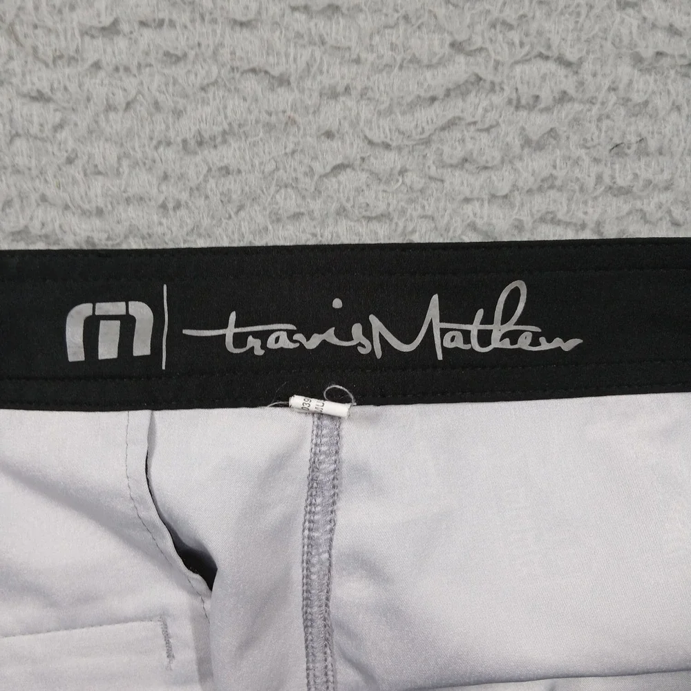 TravisMathew Board Shorts Men's XL Gray Print Swim Trunks Golf Surf‎ Activewear